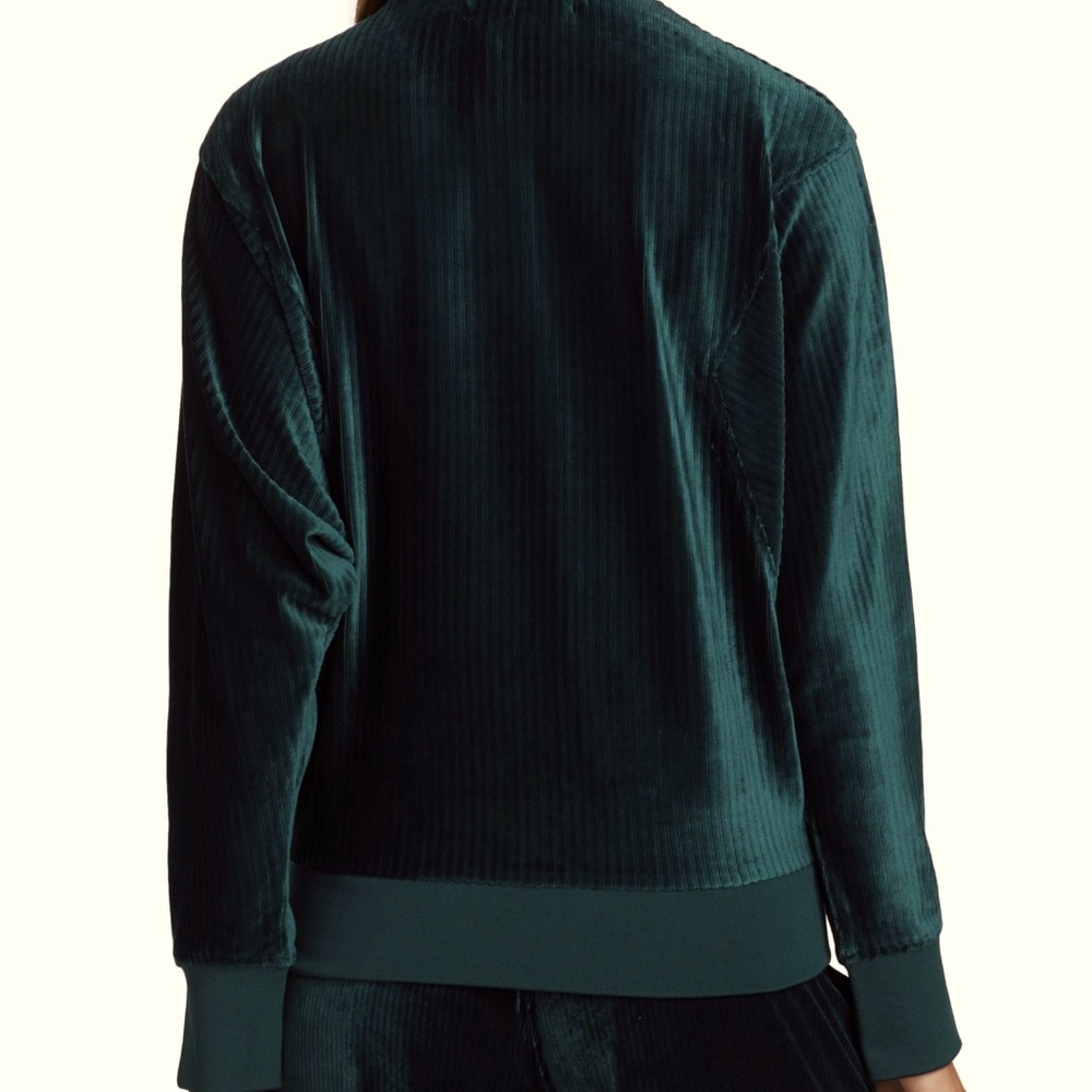 Corduroy Mock Neck Sweater SM Color: Off the Coast - Picture 2 of 4